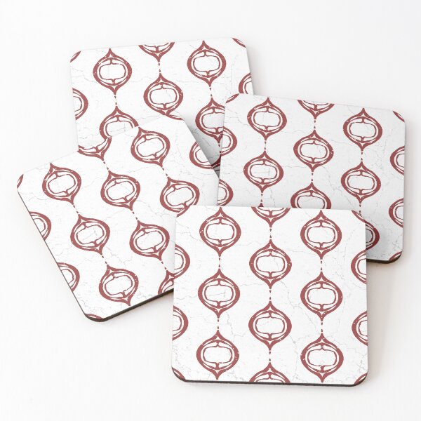 Item preview, Indo Arabesque Pattern - Snow + Ruby designed and sold by Irene Estelle.