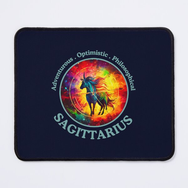 Item preview, Vibrant Daily Horoscopes Sagittarius Zodiac- Horescope/SunSign Theme  on blue back ground designed and sold by CosmicNook1.