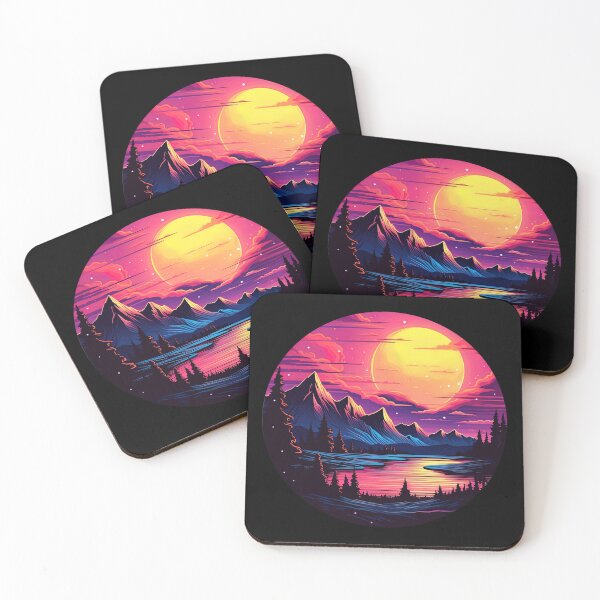 Item preview, Journey to the Neon Horizon: Embrace the Surreal Sunset designed and sold by jgvisualarts.