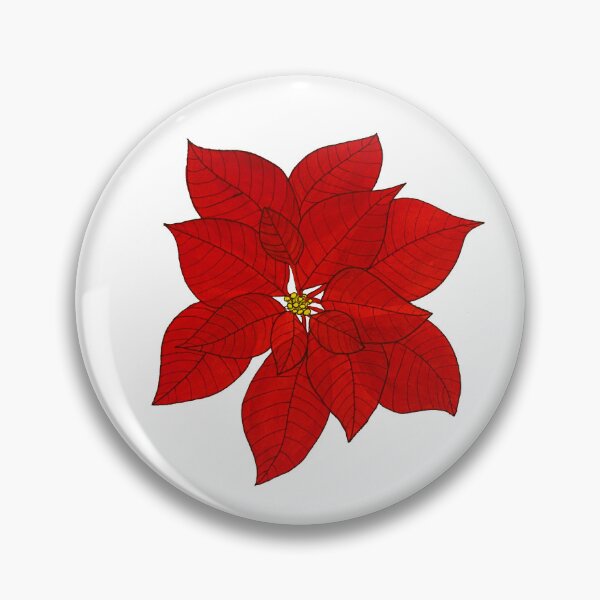 Item preview, Poinsettia  designed and sold by Lisa Neuman Watercolors.