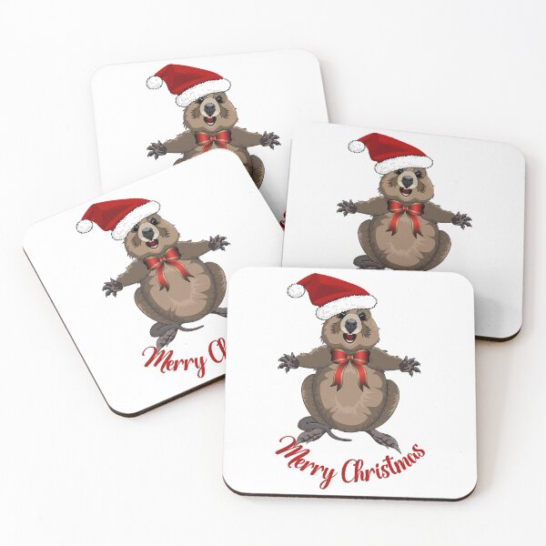 Item preview, Merry Christmas Quokka - by Amanda M Lucas designed and sold by Amanda Lucas.