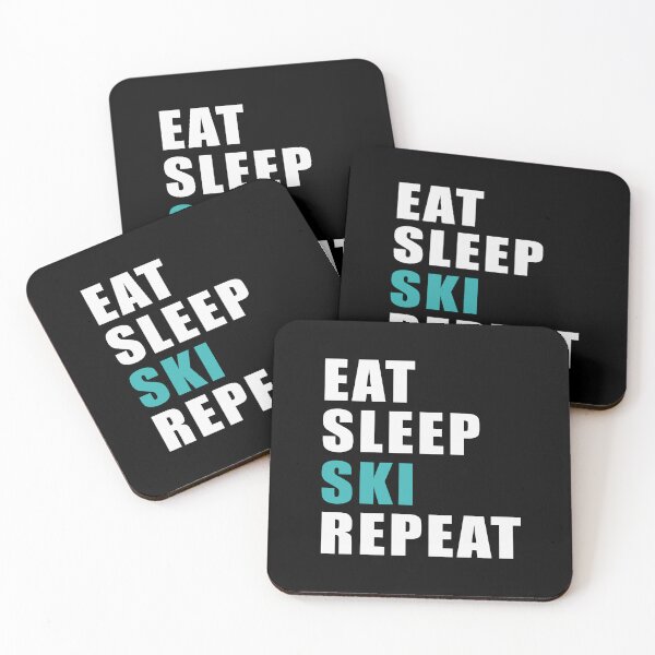 Item preview, " Skiing and Snowboarding " eat sleep ski repeat designed and sold by Gravy-tee07.