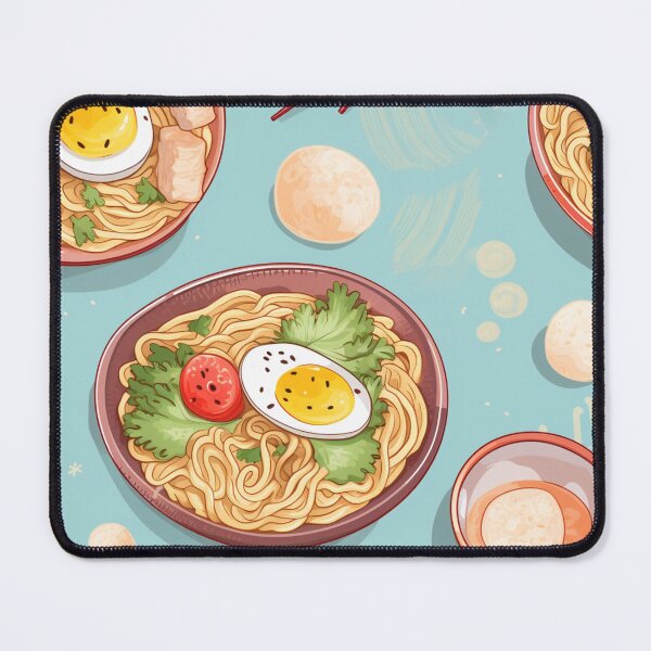 Item preview, Seamless pattern ramen noodle cartoon style. designed and sold by Whiteblueshop.