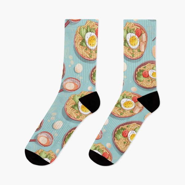 Item preview, Seamless pattern ramen noodle cartoon style. designed and sold by Whiteblueshop.
