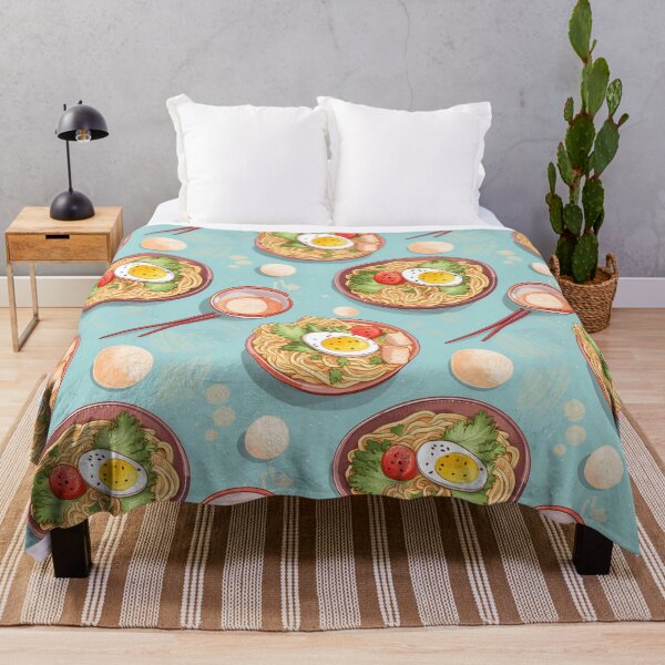 Item preview, Seamless pattern ramen noodle cartoon style. designed and sold by Whiteblueshop.