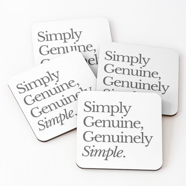 Item preview, Simply Genuine, Genuinely Simple. - motivation quotes designed and sold by EXproRIMENT.