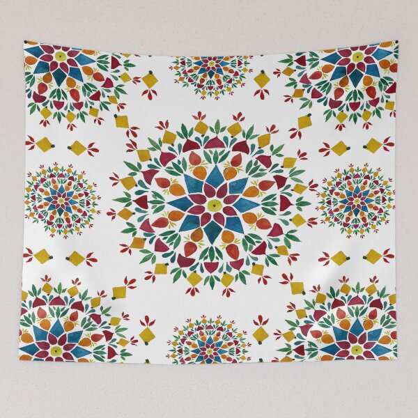 Item preview, Botanical Harmony Watercolor Mandala designed and sold by Shalini Bisht.