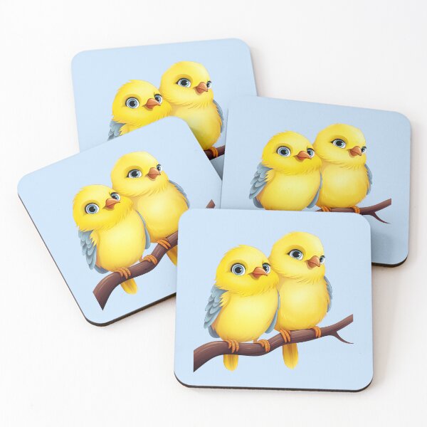 Item preview, Canary bird couple | Canaries designed and sold by DerSenat.
