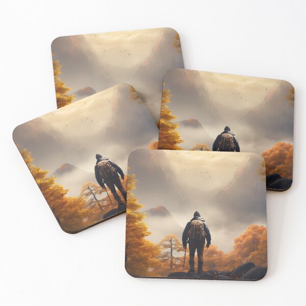 Item preview, Autumn Hiking Adventure: Solitude in the Misty Forest designed and sold by Shirtastically.