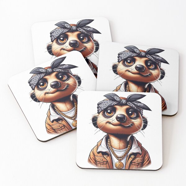 Item preview, 90s Rap Meerkat: Gangster Swagger designed and sold by fkdesignsshirts.