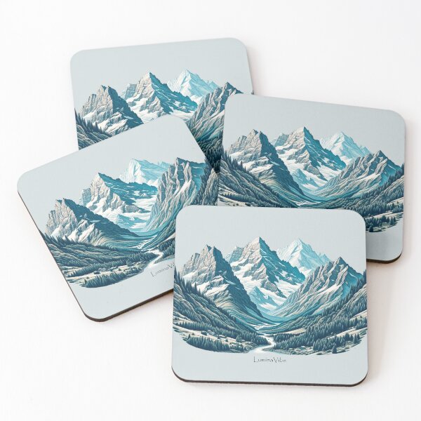 Item preview, Snowy Summit: Splendor of the Mountains designed and sold by LuminaVibe.