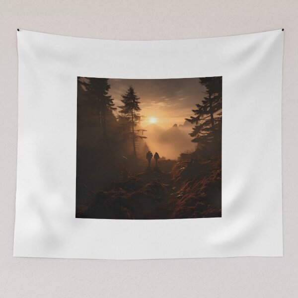 Item preview, A serene autumn hike in the mountains. designed and sold by Shirtastically.