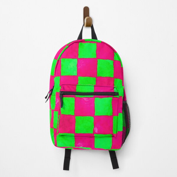 Item preview, Mottled Green and Hot Pink Chequerboard designed and sold by SoshanaC.
