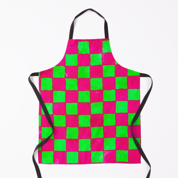 Item preview, Mottled Green and Hot Pink Chequerboard designed and sold by SoshanaC.