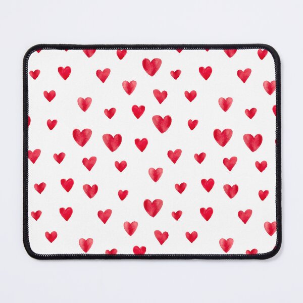 Item preview, Watercolor hand painted red hearts on white designed and sold by PrettywithColor.