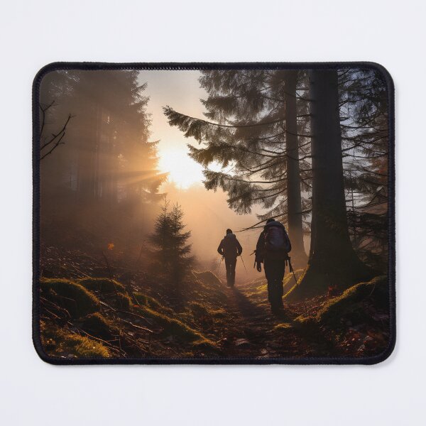 Item preview, A peaceful autumn hike in a serene and mystical forest. designed and sold by Shirtastically.