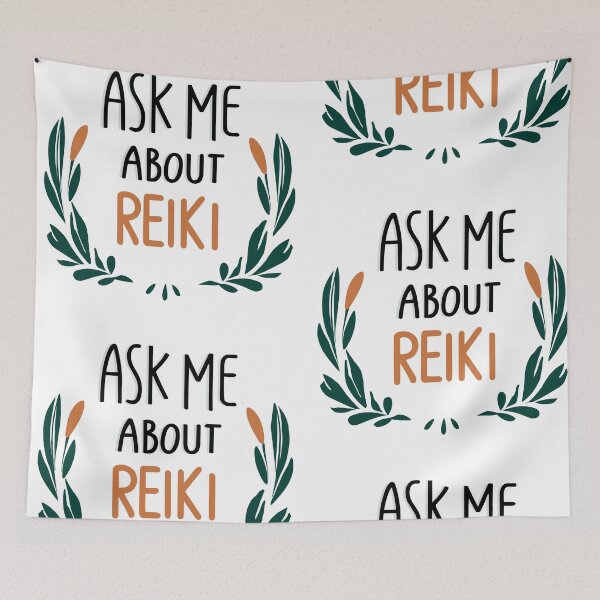 Item preview, Floral Harmony: Ask Me About Reiki designed and sold by EvaAngel.