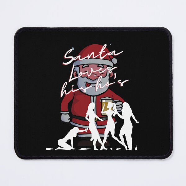 Item preview, Santa Loves his Ho's Funny Christmas Design designed and sold by mkzmerch.