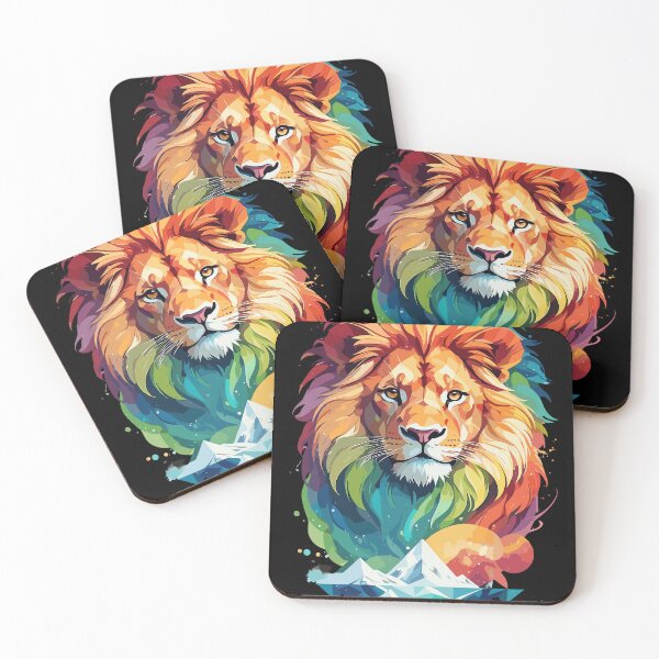 Item preview, Colorfull Cartoon Lion ✨ designed and sold by firecard.