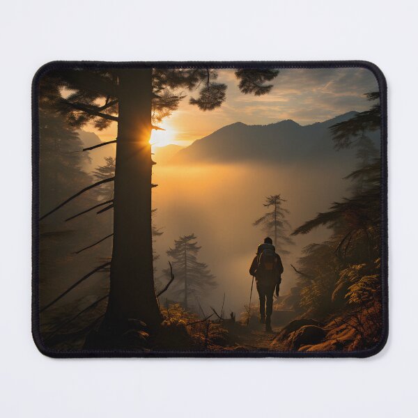 Item preview, A peaceful autumn hike in a serene and mystical forest. designed and sold by Shirtastically.