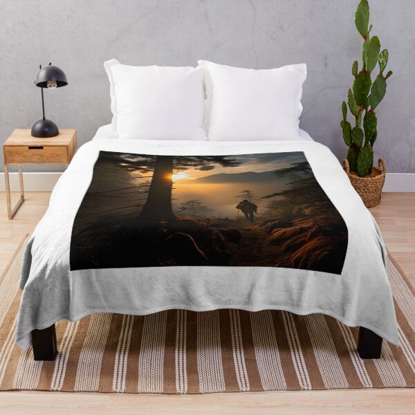 Item preview, A peaceful autumn hike in a serene and mystical forest. designed and sold by Shirtastically.