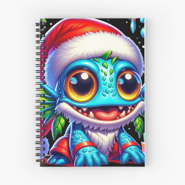 Item preview, Joyful Baby Murloc in Santa Hat: Christmas Adventure designed and sold by ArtFeverShop.