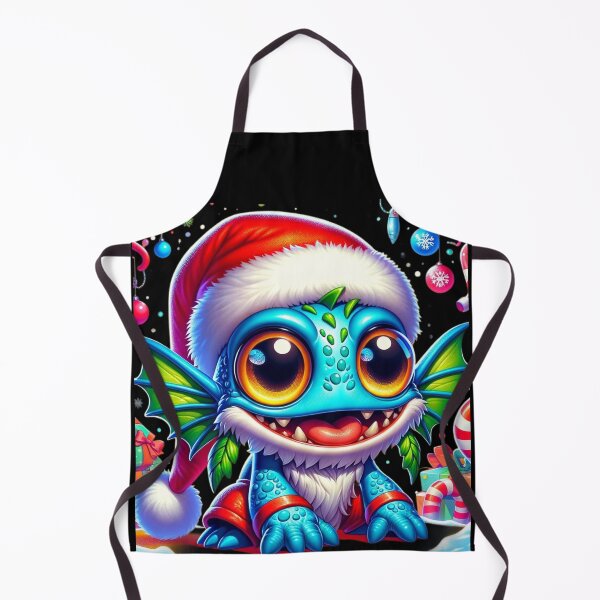 Item preview, Joyful Baby Murloc in Santa Hat: Christmas Adventure designed and sold by ArtFeverShop.