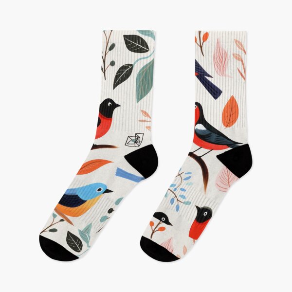 Item preview, Winged Wonders Avian Elegance Collection birds pattern design  designed and sold by PetPalsEmporium.