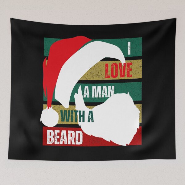 Item preview, I love a man with a beard Santa Claus designed and sold by Lady-Frost.