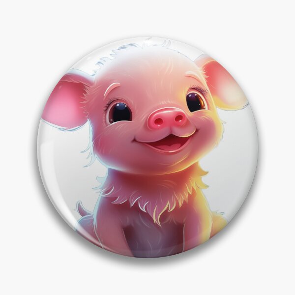 Item preview, "Joyful Piglet Animation: Whimsical Cartoon Style" designed and sold by Huycao211.