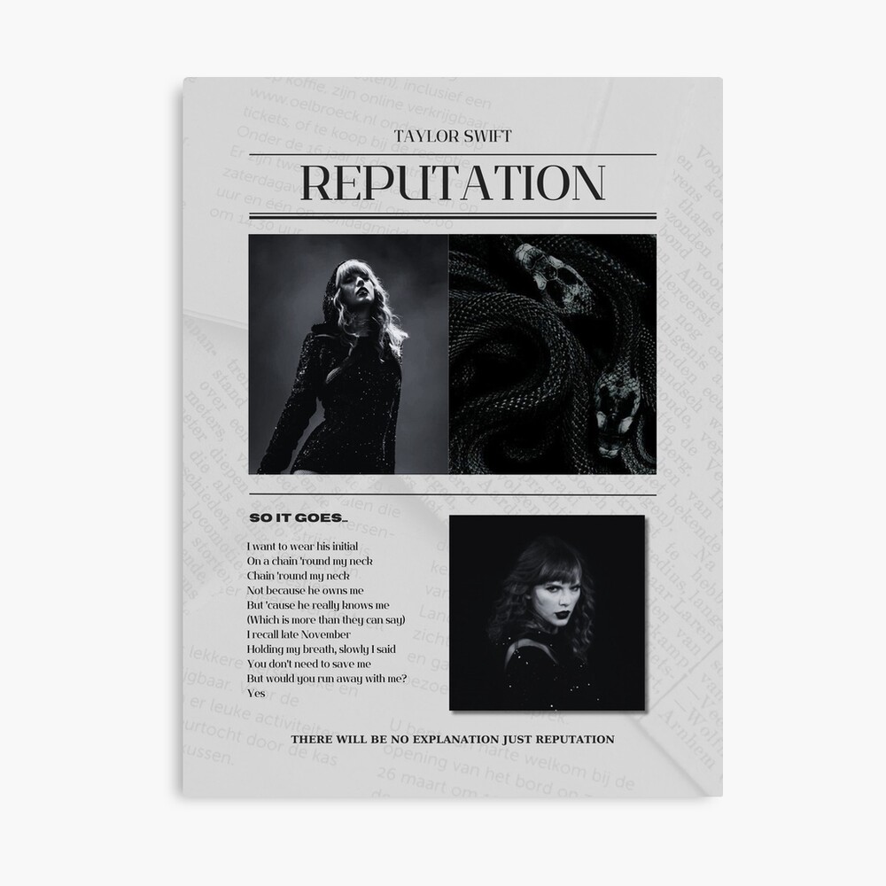 Taylor Swift Reputation ジクレー ポスター Posters Taylor Swift Reputation Album - Only €11.95