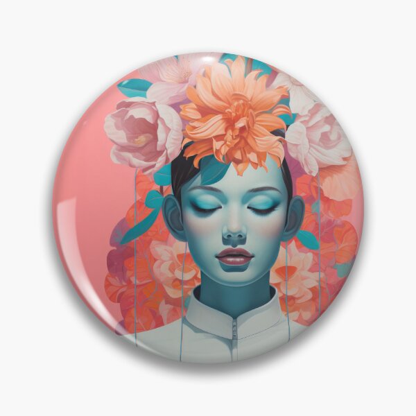 Item preview, Woman with flowers on her head designed and sold by GabbyKI261.