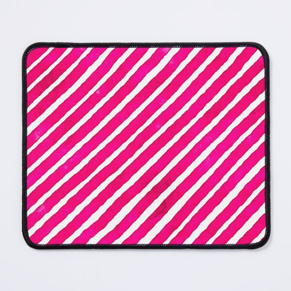 Item preview, Mottled Hot Pink and White Diagonal Stripes designed and sold by SoshanaC.