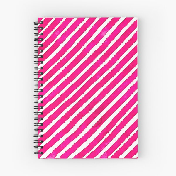 Item preview, Mottled Hot Pink and White Diagonal Stripes designed and sold by SoshanaC.
