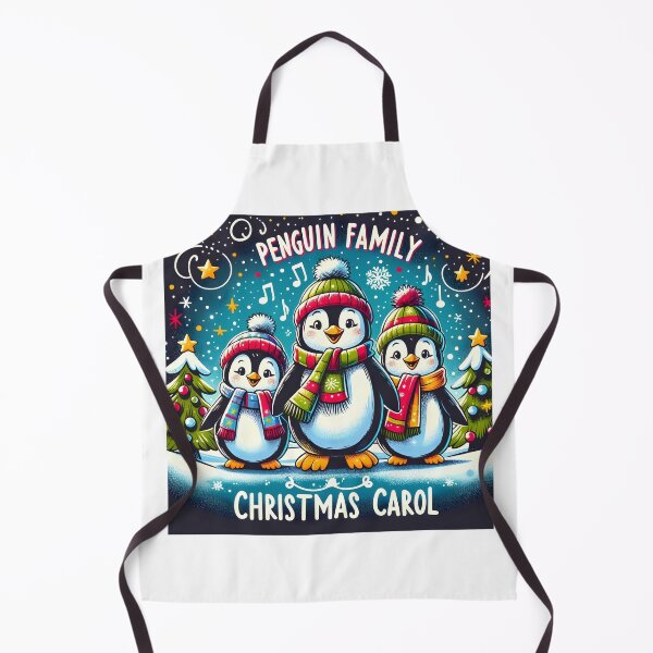 Item preview, Starlit Penguin Carolers designed and sold by KNAA.