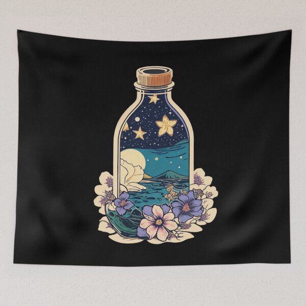 Item preview, Starry Night Message in a Bottle designed and sold by NautiChic.