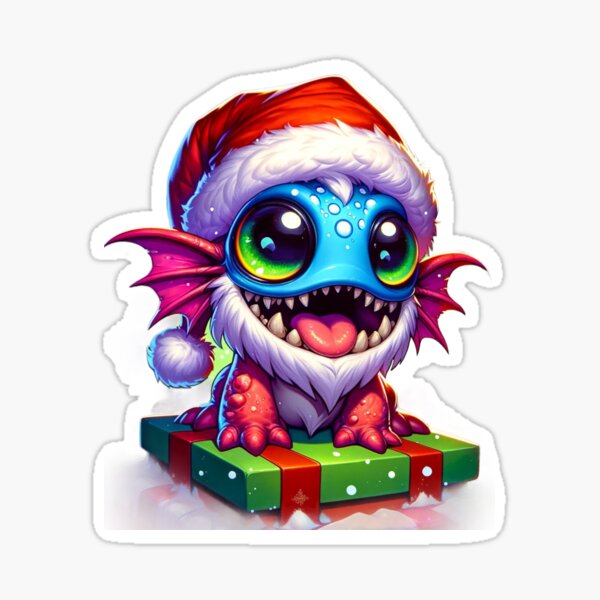 Item preview, Funny little murlock with a gift designed and sold by ArtFeverShop.