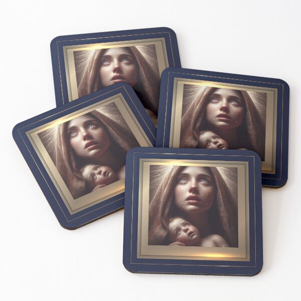 Item preview,  Mary and Baby Jesus greeting card designed and sold by EbyArts.