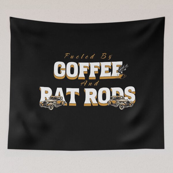Item preview, Fueled By Coffee and Rat Rods designed and sold by TheCrazyBear.