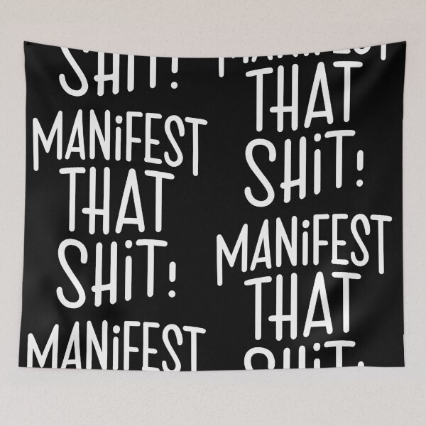 Item preview, Assertive Affirmations: Manifest That Shit /white/ designed and sold by EvaAngel.