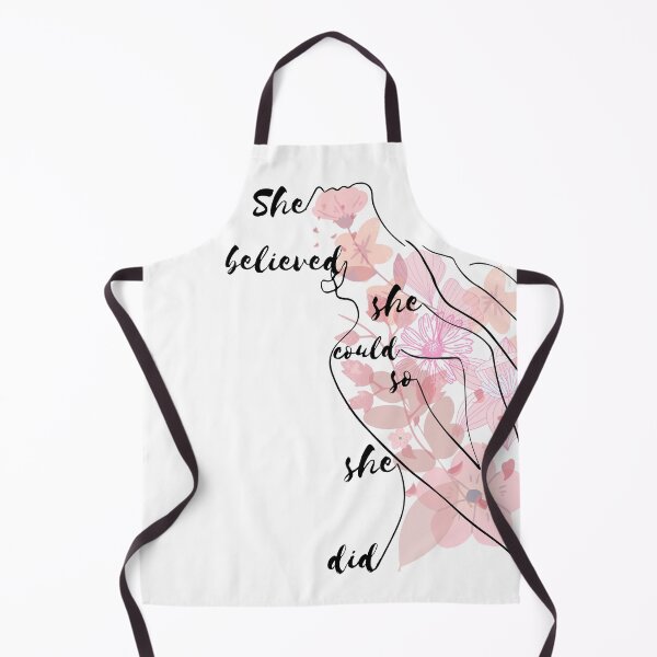 Item preview, She believe she could, so she did, Inspirational quote, Empowered woman, boss babe, Feminine floral print designed and sold by Quiet Power Co..