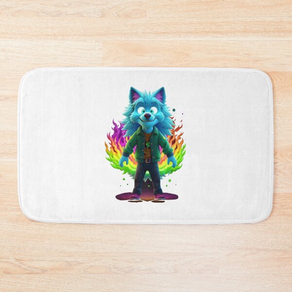 Item preview, Enchanting Psychedelic Wolf Neon Splash Art with Iridescent Glow, Motion Effects, and Cel-Shading – Ultra HD Wallpaper by MSchiffer Art" designed and sold by Manoj Kumar  Mandali.