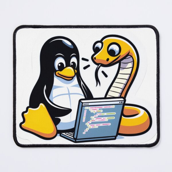 Item preview, Code Companions: Penguin & Python designed and sold by pixeldigger.