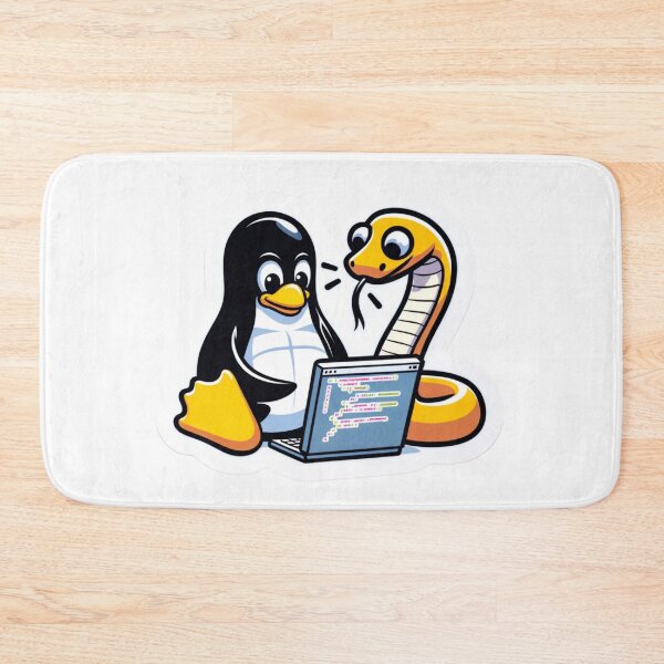 Item preview, Code Companions: Penguin & Python designed and sold by pixeldigger.