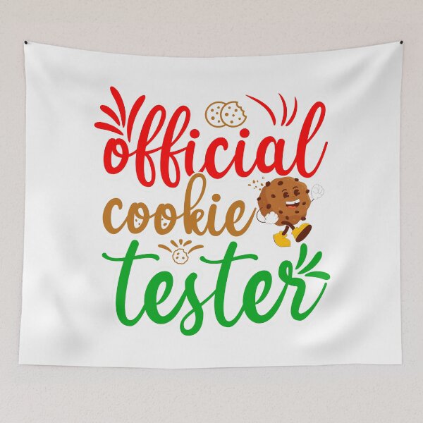 Item preview, Funny official cookie tester Christmas fun designed and sold by PrintMastery.