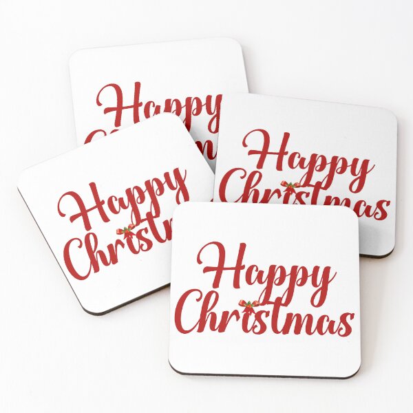 Item preview, Happy Christmas in Red with a Bow and Holly designed and sold by Amanda Lucas.