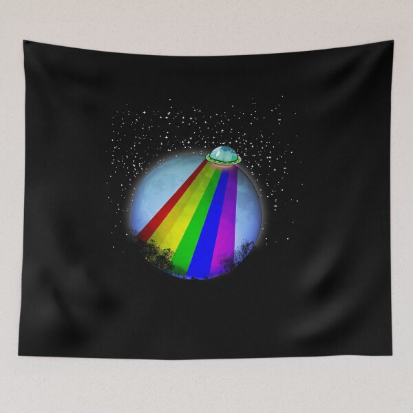 Item preview, Alien Rainbow Visit designed and sold by ea-photos.