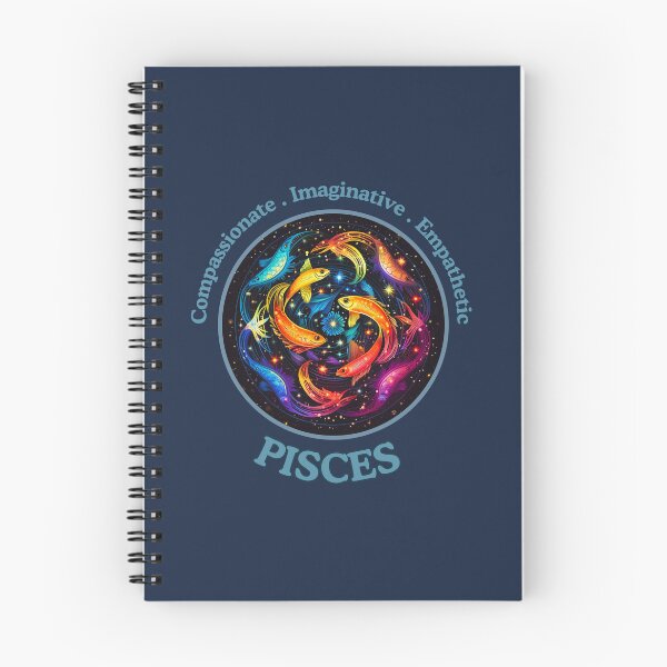 Item preview, Vibrant Daily Horoscopes  Pisces Zodiac- Horescope/SunSign Theme  on blue back ground designed and sold by CosmicNook1.
