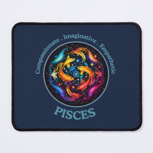 Item preview, Vibrant Daily Horoscopes  Pisces Zodiac- Horescope/SunSign Theme  on blue back ground designed and sold by CosmicNook1.