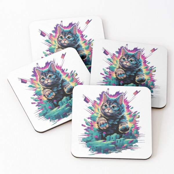 Item preview, Copy of "Pixel Playtime: Retro Video Game Style Cat " designed and sold by Huycao211.